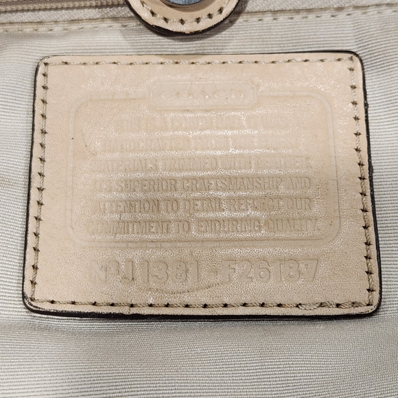 Coach Peyton Signature “Jordan Double Zip Carryall” Tote – Style F26187 - Picture 13 of 16